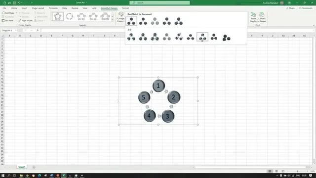 'Video thumbnail for SmartArt in Excel'