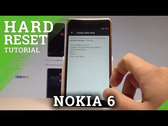 'Video thumbnail for How to Factory Reset NOKIA 6 - Wipe Data |HardReset.info'