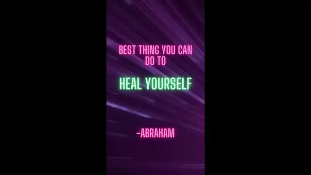 'Video thumbnail for ABRAHAM: Best thing you can do to HEAL your body'