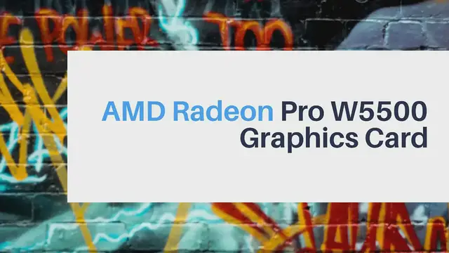 'Video thumbnail for AMD Radeon Pro W5500 Graphics Card'
