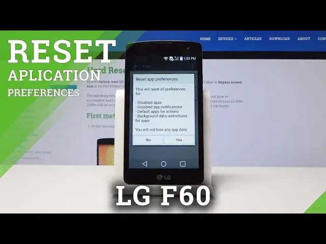 'Video thumbnail for How to Restore App Preferences in LG F60 - Reset App Settings'
