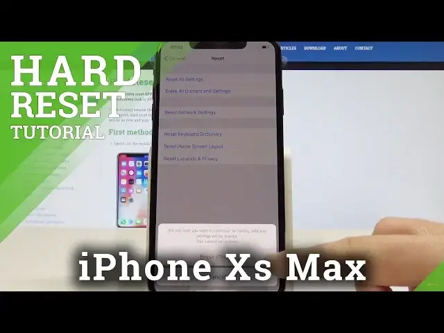 'Video thumbnail for How to Factory Reset iPhone Xs Max - iOS Hard Reset / Erase iPhone'