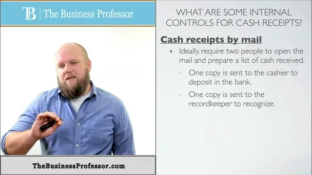 'Video thumbnail for Internal Controls for Cash Receipts - Financial Accounting'