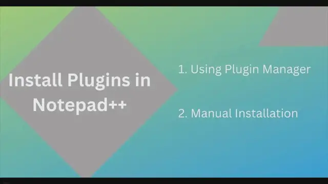 'Video thumbnail for How to Install Plugins in Notepad++ - (Plugin Manager/Admin and Manually)'