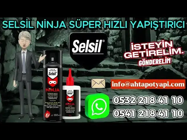 'Video thumbnail for Selsil Ninja: Metalden Plastiğe Anında Yapışan Süper Güçlü Yapıştırıcı! 🚀'