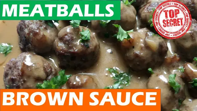 'Video thumbnail for Resepi  Swedish Meatball ala IKEA Homemade dan brown sauce'