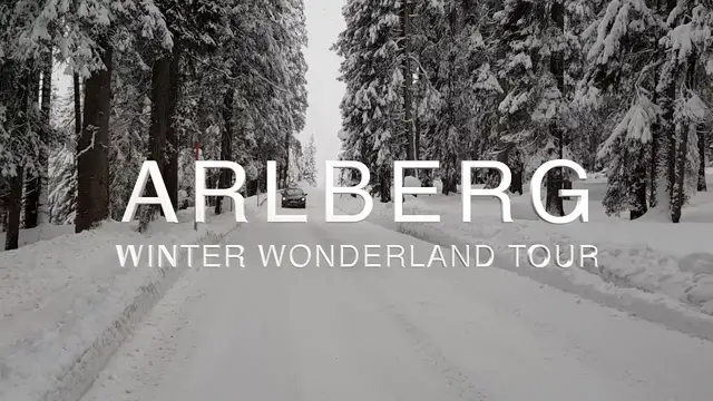'Video thumbnail for 4K Silent Winter Walk Lech, Arlberg, Austrian Alps ASMR'