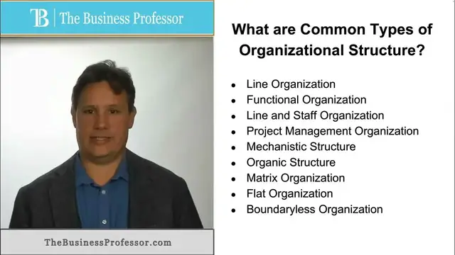 'Video thumbnail for Types of Organizational Structure'