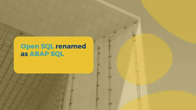 'Video thumbnail for What is New in ABAP SQL for SAP 1809 '