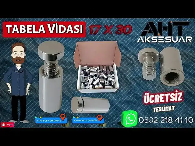 'Video thumbnail for "Profesyonel Tabela Montajı için Vazgeçilmez: Tabela Yükseltme Montaj Vidaları" #Tabela #Vidası'