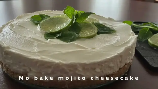'Video thumbnail for No bake mojito cheesecake'