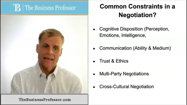 'Video thumbnail for Common Constraints in Negotiations'