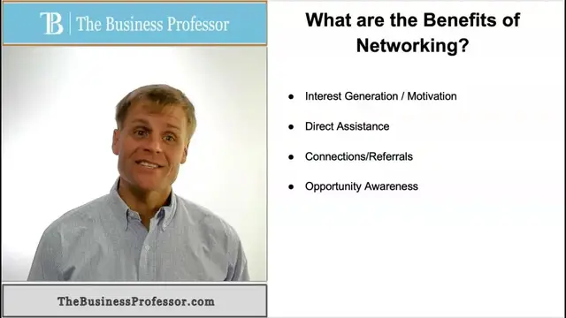 'Video thumbnail for What are the Benefits of Networking'