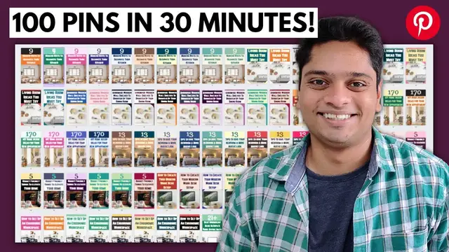 'Video thumbnail for How I Create 100 Pinterest Pins In Just 30 Minutes: Make Pinterest Pins Faster (FOLLOW ALONG!)'