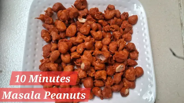 'Video thumbnail for easy chatpata evening snack recipe/ Masala Mungphali/ Healthy evening snack recipe'