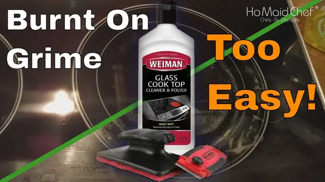 'Video thumbnail for How To Clean Glass Stove Top Review Of Weiman Cooktop Cleaner Kit'