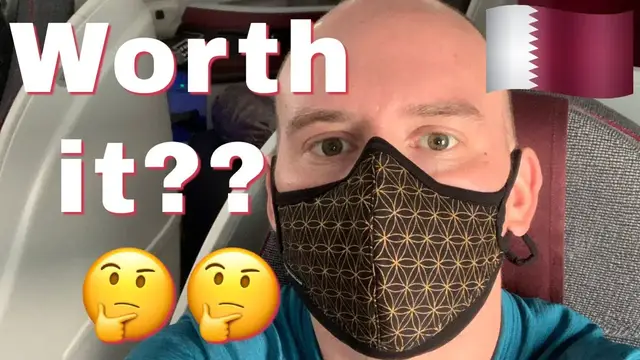 'Video thumbnail for Qatar A350 QSuite Flight Review ✈️ 😷 during Covid-19 (& 787 Business Class)'