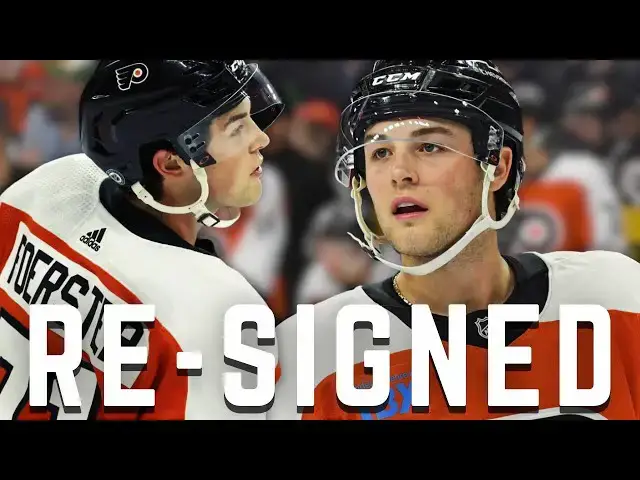 'Video thumbnail for Breaking down Tyson Foerster re-signing with the Flyers'