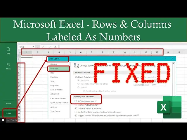 'Video thumbnail for Microsoft Excel Rows and Columns Labeled As Numbers in Microsoft Excel Tutorial'