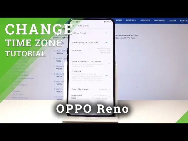 'Video thumbnail for How to Choose Time Zone in OPPO Reno - Date & Time Settings'