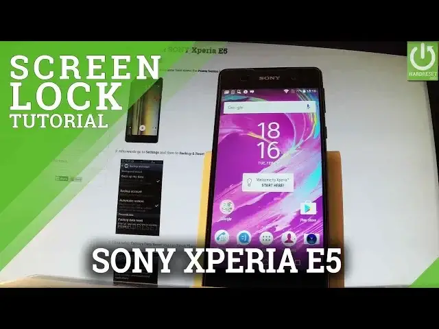'Video thumbnail for How to Set Screen Lock on SONY Xperia E5 - Screen Lock Protection'