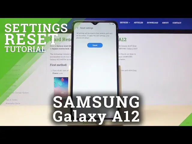 'Video thumbnail for How to Reset All Settings in SAMSUNG Galaxy A12 – Restore Default Configuration'