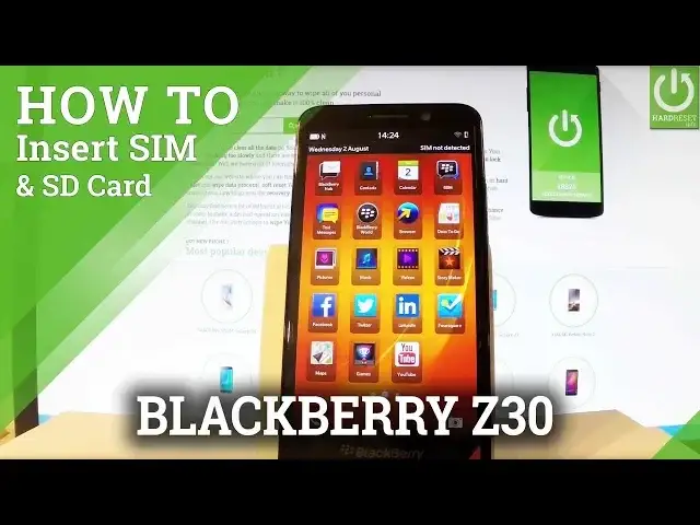 'Video thumbnail for BLACKBERRY Z30 INSERT SIM and SD Carrd / Install SIM & SD'