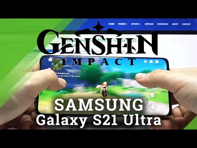 'Video thumbnail for Genshin Impact in SAMSUNG Galaxy S21 Ultra – Gaming Performance'