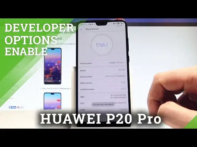 'Video thumbnail for How to Enable Developer Options in HUAWEI P20 Pro - Allow OEM Unlocking |HardReset.Info'
