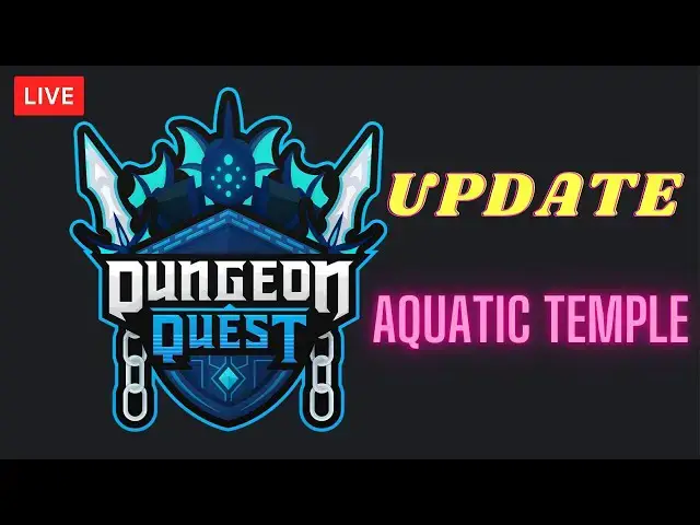 'Video thumbnail for 🔴DUNGEON QUEST GRIND *giveaway at the end* Aquatic Temple | Roblox Live'