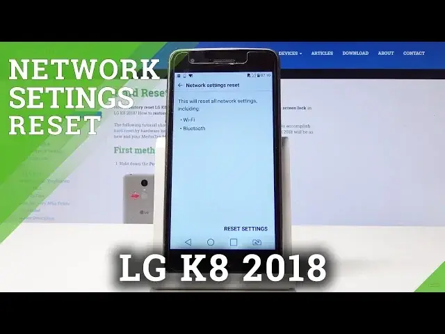 'Video thumbnail for How to Reset Network Settings in LG K8 2018 - Restore Network Configuration'