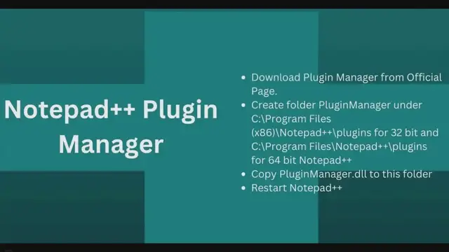 'Video thumbnail for Notepad++ Plugin Manager - Features, Download, Install and Use - Xlbasics'