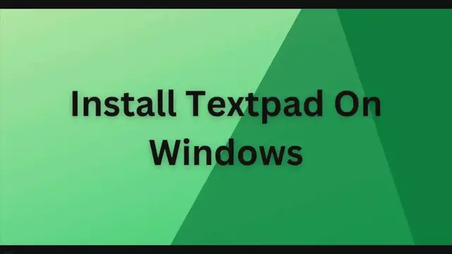 'Video thumbnail for Textpad - Features, (How to) install guide on Windows'