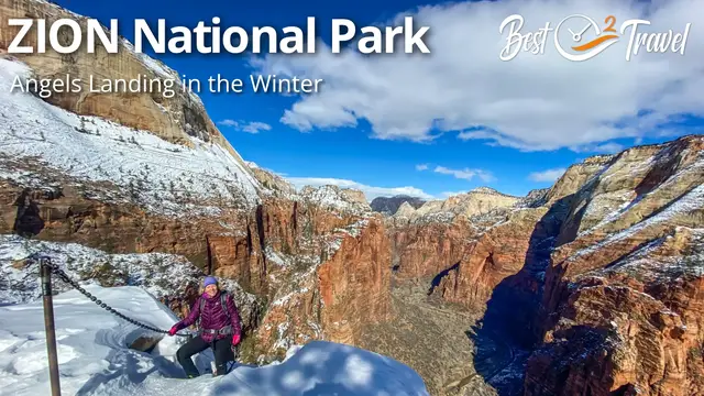 'Video thumbnail for Zion National Park in the Winter and Angels Landing Permit 2023'