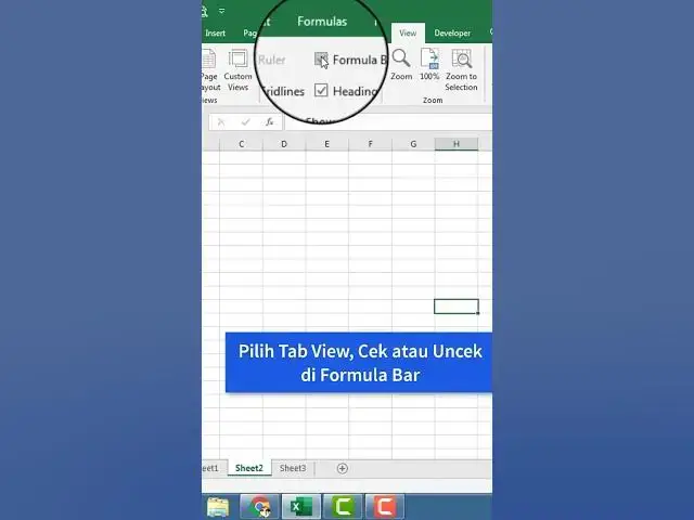 'Video thumbnail for Cara Sembunyikan Formula Bar di Excel'