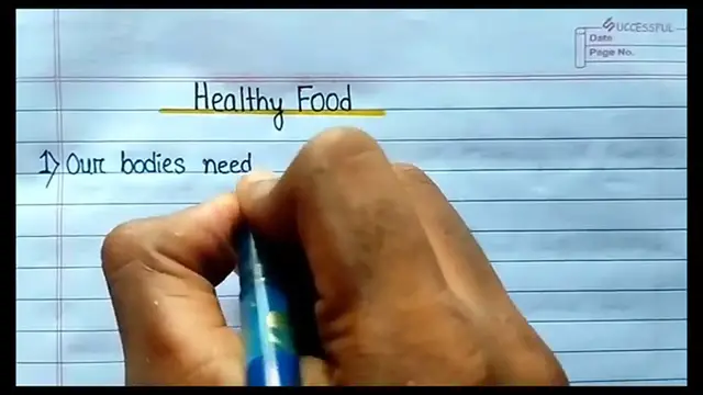 'Video thumbnail for 10 Lines Essay on Healthy Food in English ⬆︎'
