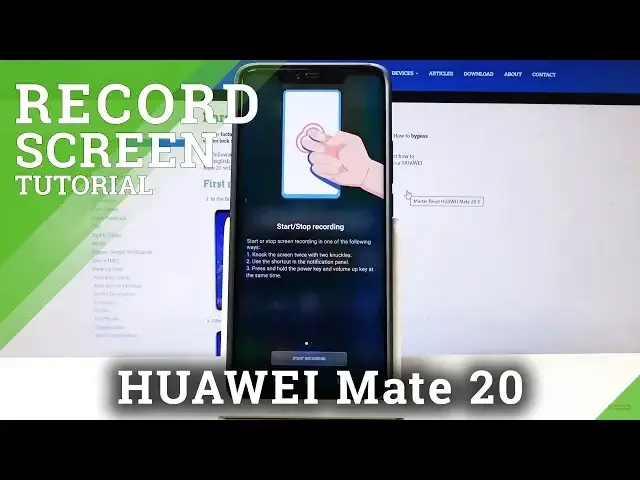 'Video thumbnail for How to Record Screen in HUAWEI Mate 20 – Save Screen'
