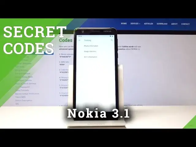 'Video thumbnail for Secret Codes Nokia 3.1 - NOKIA Service Mode / Hidden Options'