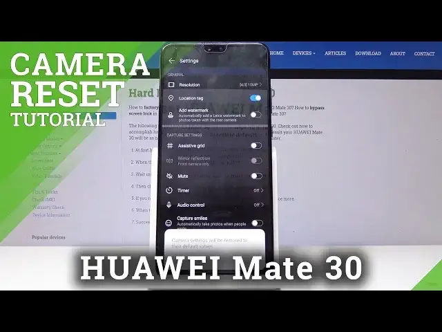 'Video thumbnail for How to Reset Camera in HUAWEI Mate 30 - Format Camera / Restore Camera Configuration'