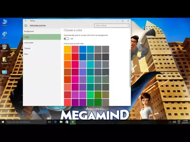 'Video thumbnail for How to Personalize Colors in Windows 10 Tutorial | The Teacher'