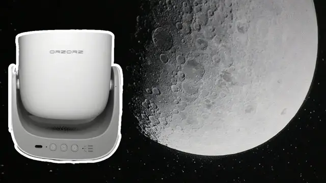 'Video thumbnail for Enjoy the Moon in your room thanks to the Orzorz Galaxy Projector'