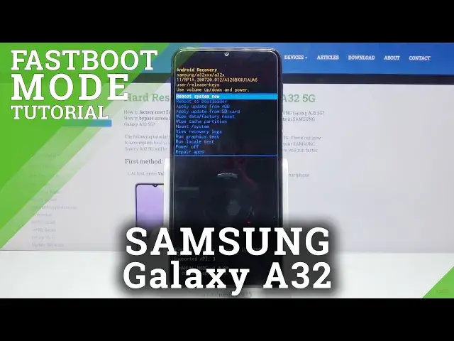 'Video thumbnail for Fastboot Mode in SAMSUNG Galaxy A32 – Restore Android Backup / Flash Custom ROM'