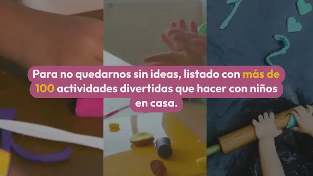 'Video thumbnail for 100 Actividades DIVERTIDAS para niños en casa ¡Ideas creativas!'