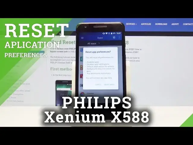 'Video thumbnail for How to Reset App Preferences in PHILIPS Xenium X588 - Restore App Settings'