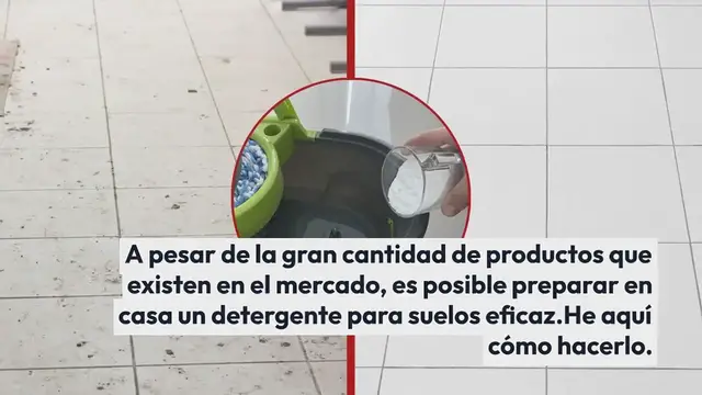 'Video thumbnail for Limpiador de suelos casero, con esta mezcla quedará como nuevo'