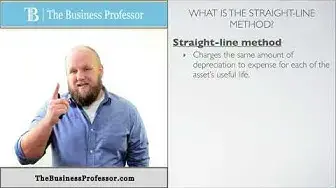 'Video thumbnail for Straight-Line Depreciation Method - Financial Accounting'