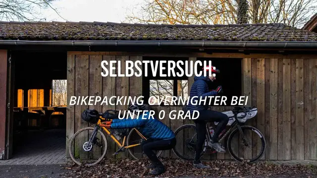 'Video thumbnail for Winter Bikepacking mit Hängematte und Isomatte bei unter 0 Grad'