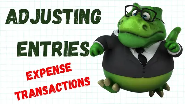 'Video thumbnail for Adjusting Entries Expense Transactions | Accounting How To | How to Pass Accounting Class'