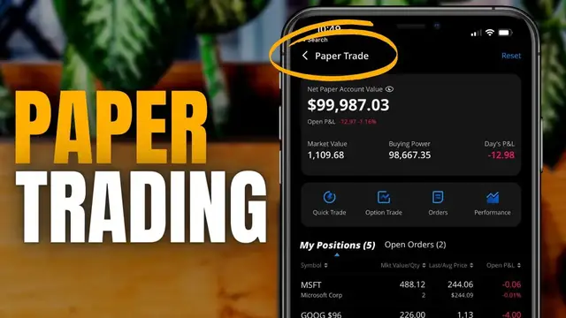'Video thumbnail for Webull Paper Trading Tutorial | Stock & Options'