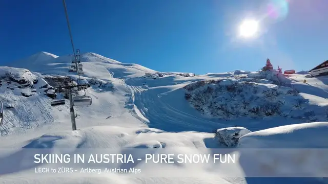 'Video thumbnail for 4k SKIING in Austria from Lech to Zürs, Arlberg'
